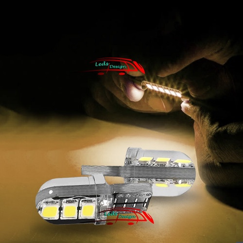 2 Lâmpadas Led Painel Ambar Farolete Ou Painel Opala Caravan