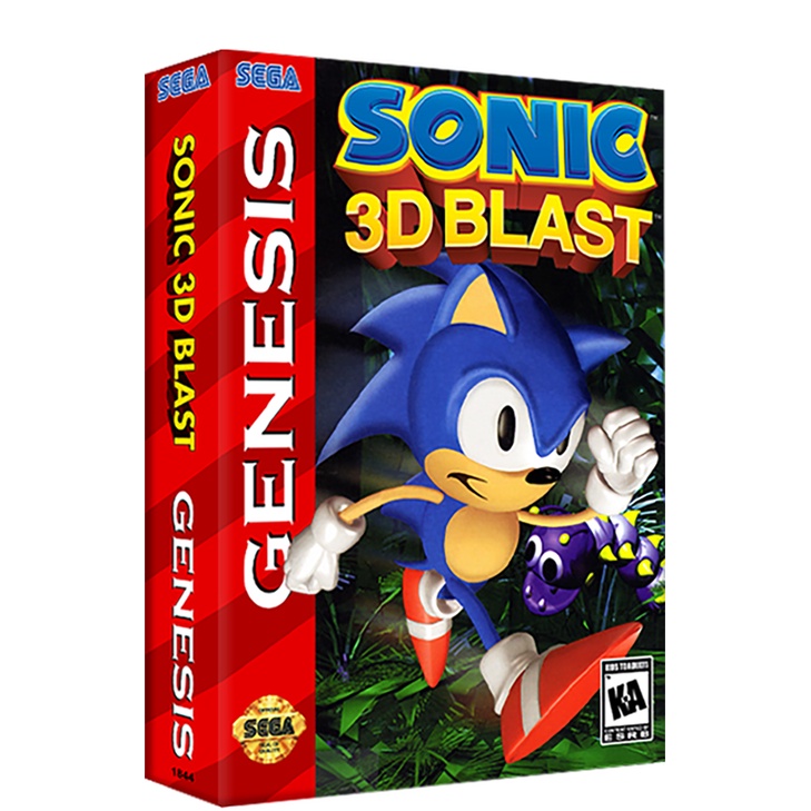 Caixa Box de Cartucho de Mega Drive Sonic 3D Blast