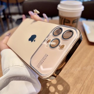 Estojo De Luxo Mate Temperado AG Para iPhone 15 14 13 12 11 Pro Max 14 15 Plus Premium Protetor De Câmera Matte Back