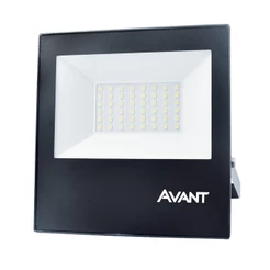 Refletor Led Slim 50W Luz Branco Frio 6500K Bivolt Avant