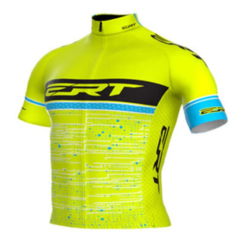 2024 Venda ERT Cycling Jersey Men Pro Team Clothing MTB Bicicleta Camisa De Manga Curta Esportiva Respirável Tops