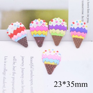 30Pcs Sunmmer Adesivos De Borracha Para Sorvete 3D Embelezamento De Pedra Flatback Artesanato De Bricolagem