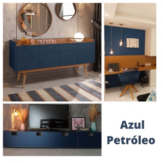 Adesivo Vinílico Lavável Azul Petróleo Para Móveis 2 mts x 61 cm em Oferta na Shopee