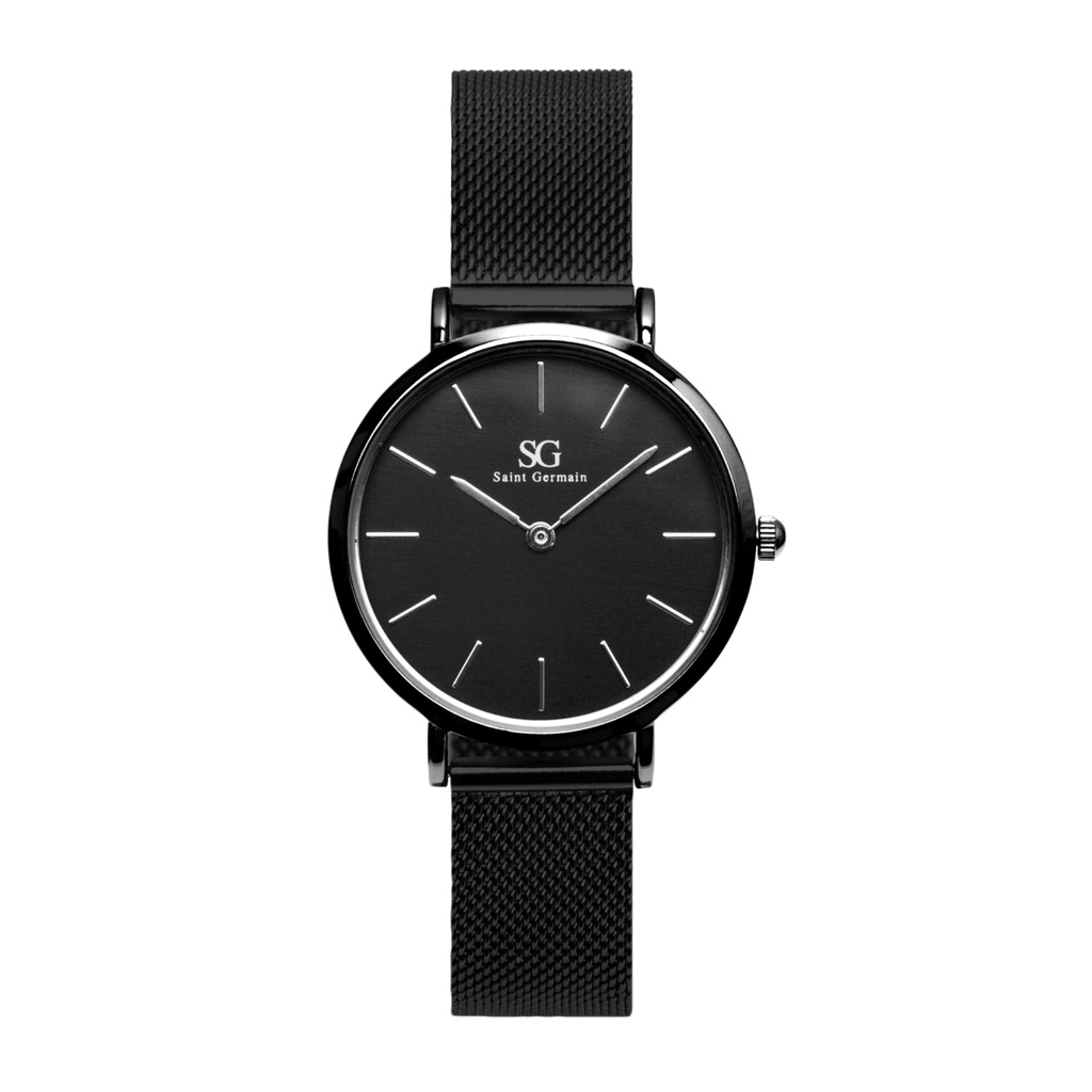 Relógio Feminino Preto Saint Germain Houston Full Black 32mm em Oferta na Shopee