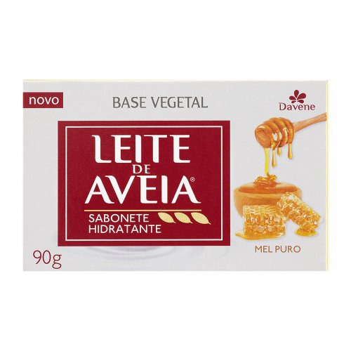 Sabonete Barra Corporal Davene Leite de Aveia Mel Puro 90g