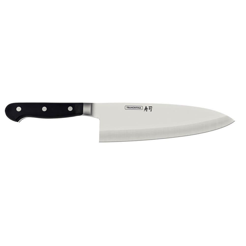 Faca Deba Tramontina Sushi Gold Aço Inox e Cabo de Policarbonato com Fibra de Vidro 8" 24027008