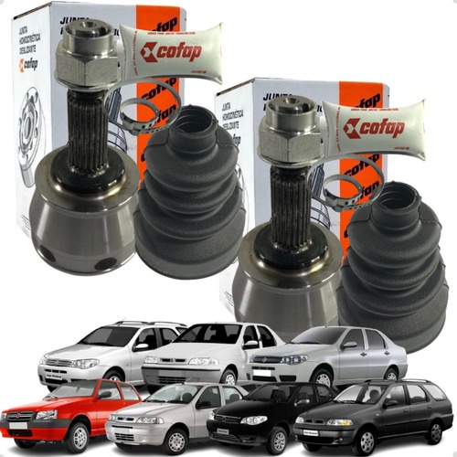 Par Ponteira Homocinética Original Fiat Palio Siena 1.0 8v Fire