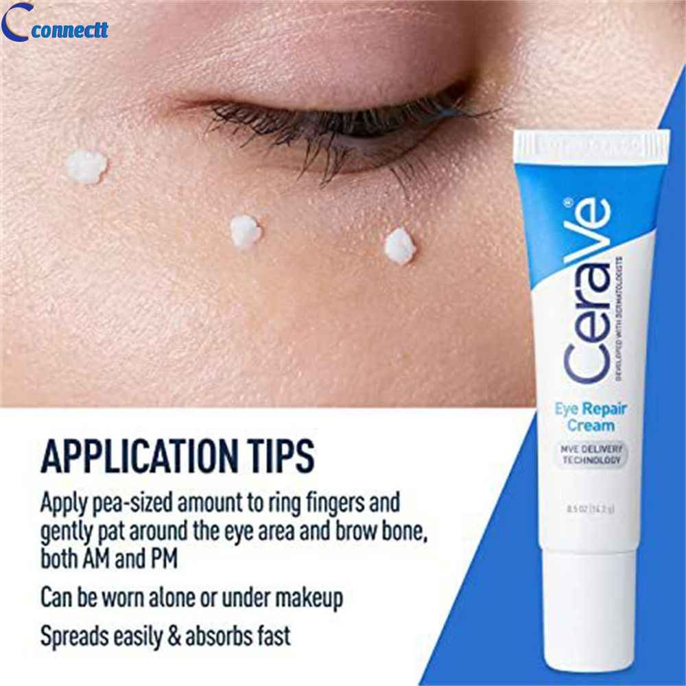 Cerave Creme de Olhos Firmador de Rugas Remove Bolsas de Olhos Olheiras connectt