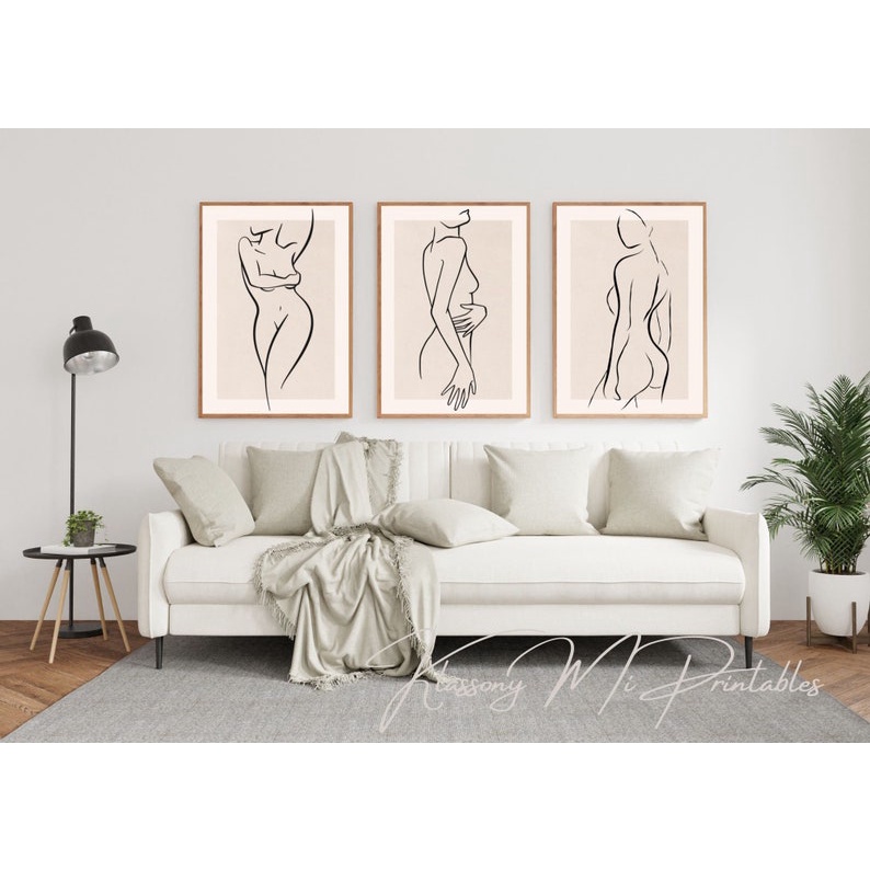 Quadro Decorativo Abstrato mulheres linhas , decoração casa Quadro Decorativo linhas Minimalistas