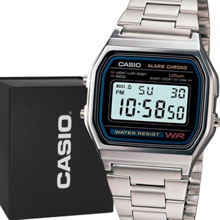 Relógio Casio Prata Vintage Digital Premium resistente a água