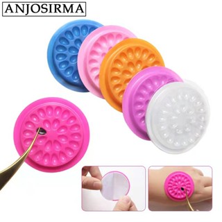 ANJOSIRMA 30pcs Padrão De Disco De Enxerto De Pestanas Bandeja Adesiva De Cor PVC Junta Gota