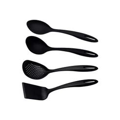 Jogo de Utensílios Ability em Nylon Preto 4 Peças - Tramontina