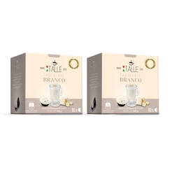 Chocolate Branco Dolce Gusto Capsulas Cafe Italle kit 2