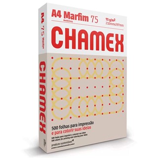 Papel sulfite A4 marfim 210x297 com 500 fls Colors Chamex
