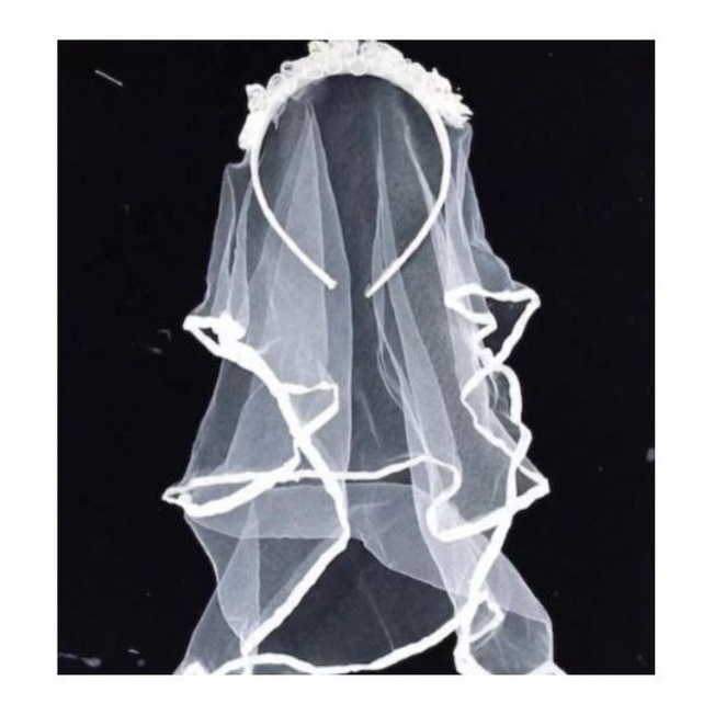 Veu Noivinha Tiara Despedida De Solteira Noiva Tiara Veu em Oferta na Shopee