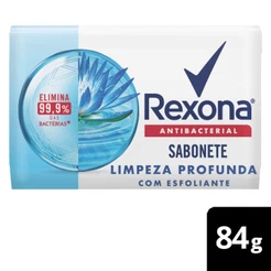 Sabonete em Barra Rexona Limpeza Profunda Antibacterial com 84g