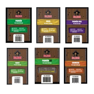 Sleeve Bucaneiros Protetor de cartas vários tamanhos Padrão Usa Perfect Fit Gold Chimera Kpop Pokémon Magic Yugioh em Oferta na Shopee