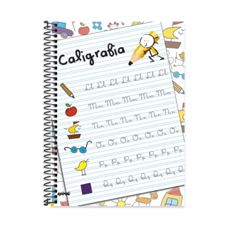 Caderno Caligrafia 96fls Universitário Capa Dura 1x1 - Spiral em Oferta na Shopee