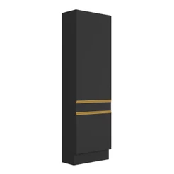 Paneleiro com Rodapé 2 Portas Veneza GB Multimóveis MP2121 Preto