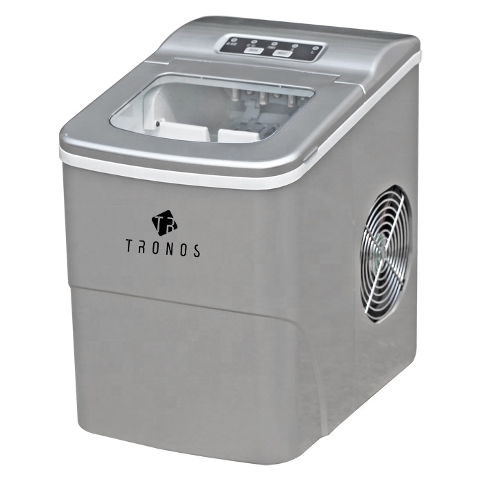 Máquina de Gelo Doméstica Portátil Tronos HZB-12/B 12Kg Compacta e Silenciosa