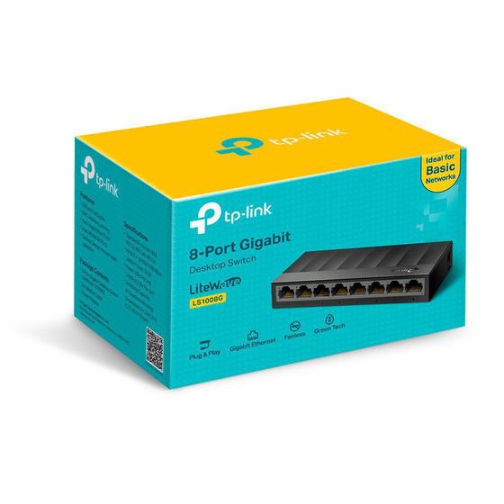 Switch 8 Portas 10/100/1000 Ls1008g - Tp-link