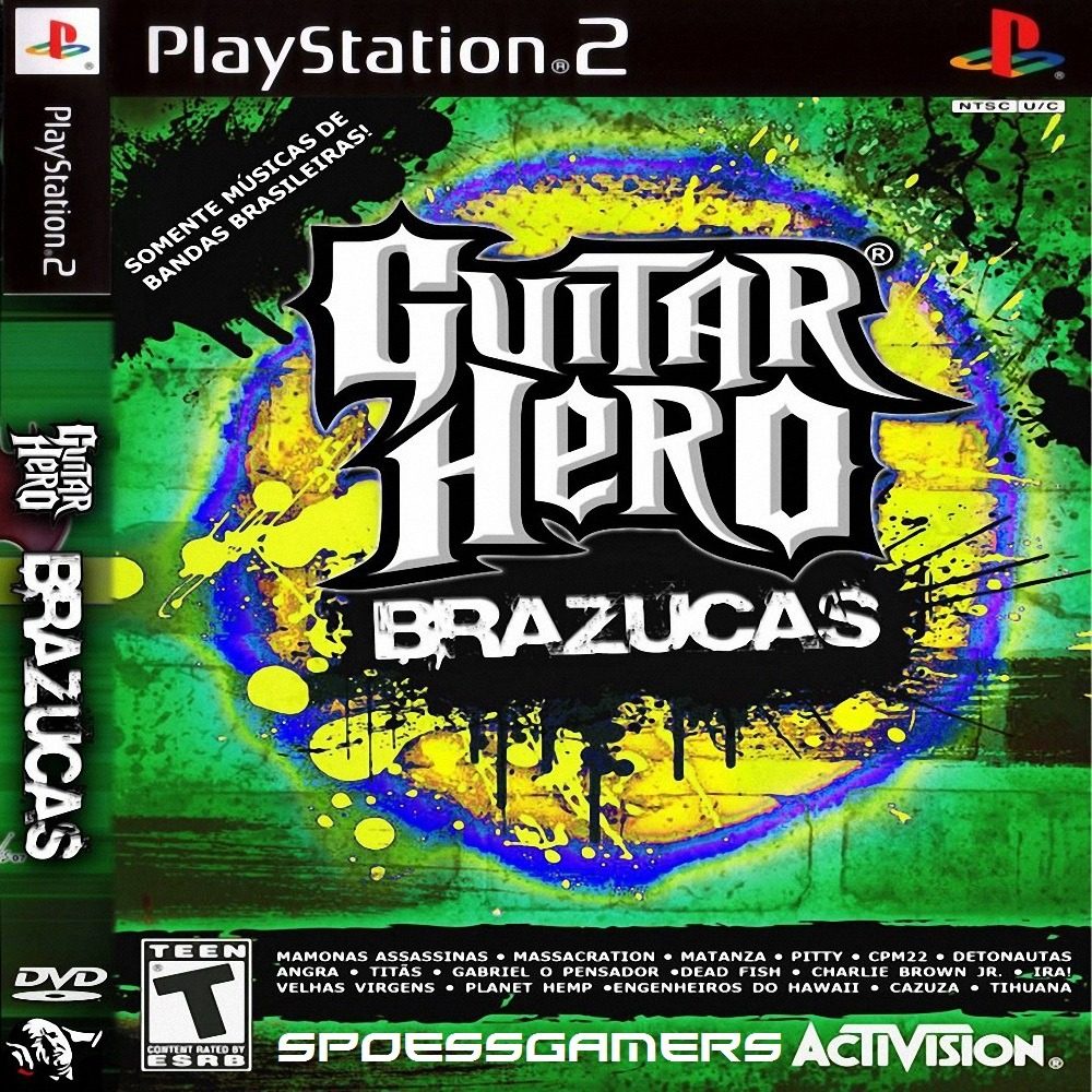 Ps 2 Jogo Jogo Guitar Hero 3 Brazucas 1 Ps2 Desbloqueado Patch