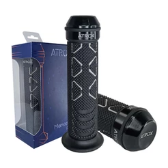 Manoplas Esportivas Biz Xre Bros Falcon Alumínio C/ Peso Universal Preto/ Branco