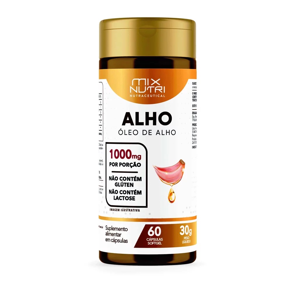 Óleo de Alho 30g 60 Cáps - MixNutri