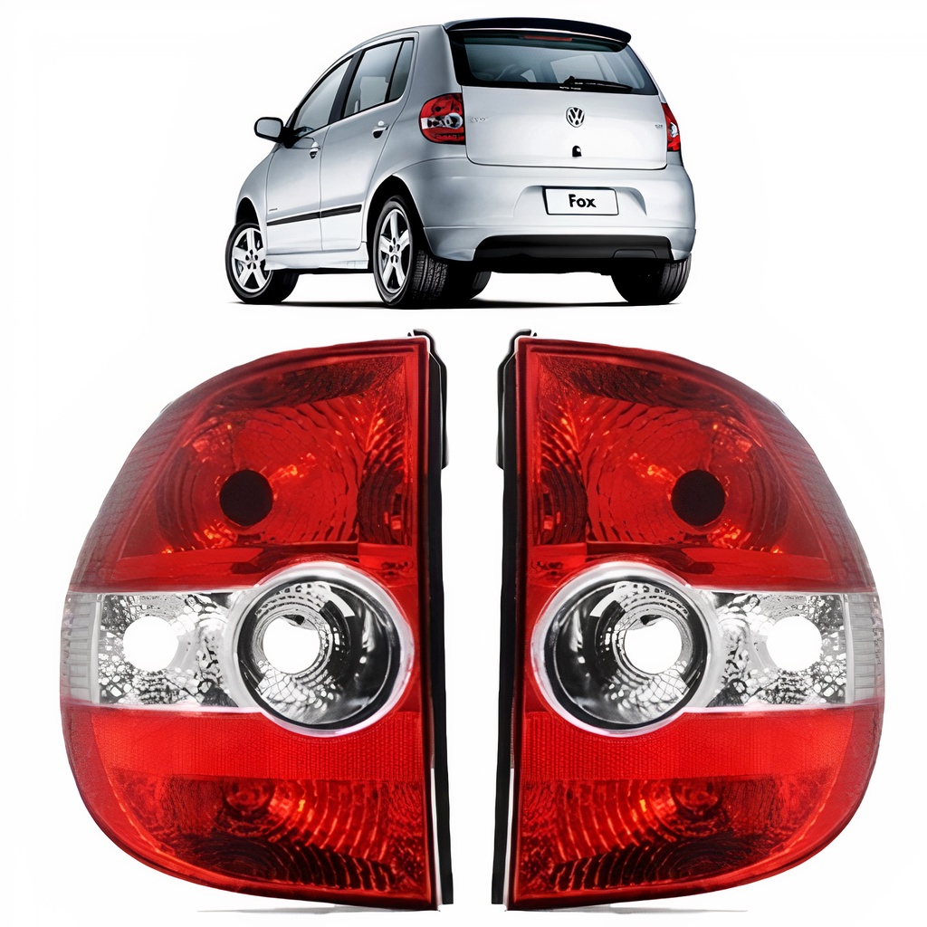 PAR Lanterna Traseira FOX Crossfox 2004 2005 2006 2007 2008 2009 2010 BI em Oferta na Shopee