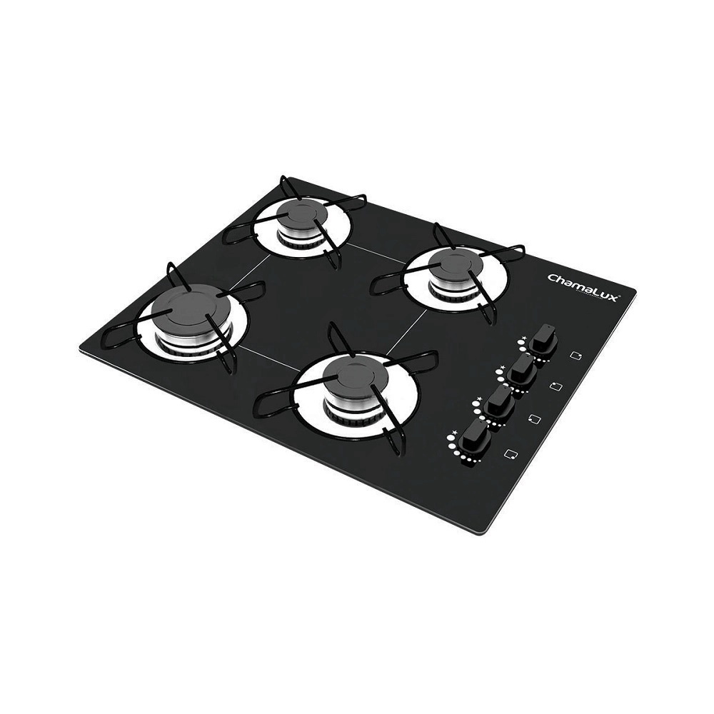 QUEIMA DE ESTOQUE Cooktop 4 Bocas Chamalux Ultra chama 4 Bocas Preto Bivolt