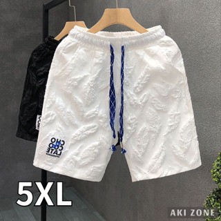 Homens curtos Oversize Shorts de tamanho grande Design dos homens Sense Verão All-Matching Moda Marca Casual Quinta Calças dos homens Loose Straight Bonito Praia Calças