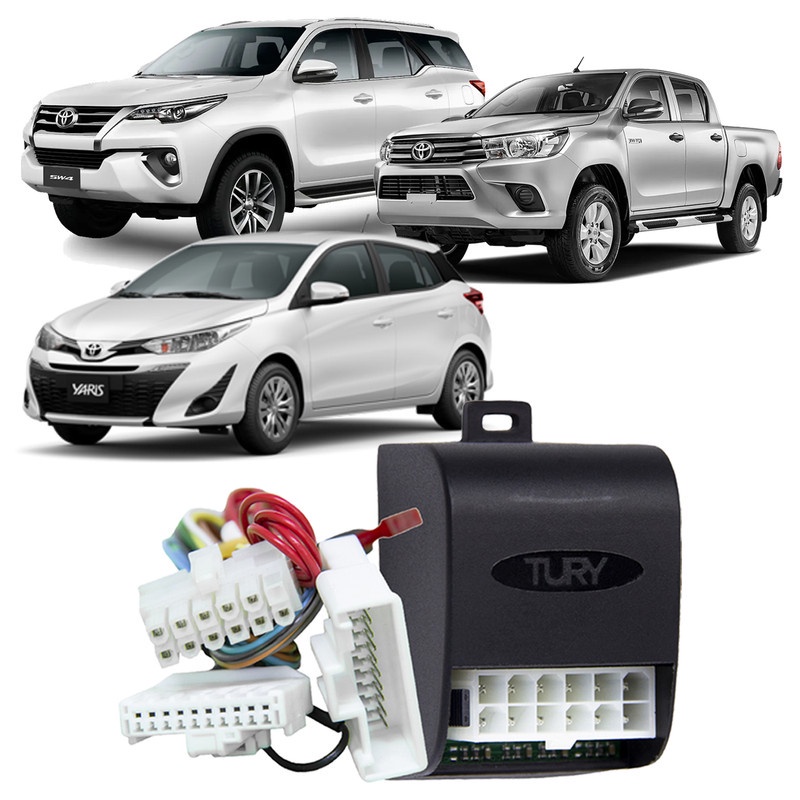 Módulo de Retrovisores Rebatimento 4 Fios Tury Park2 AU-Toyota Hilux,SW4,Yaris-2016 em diante em Oferta na Shopee