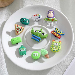 10 Pcs Buzz Lightyear Dos Desenhos Animados Jibbitz/Sapato Fivela/Acessórios Para Sandálias Plataforma