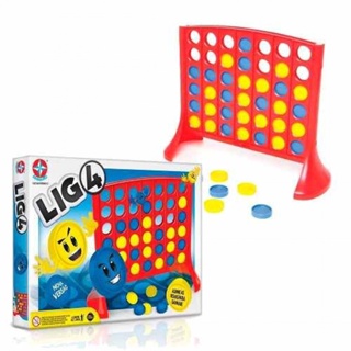 Jogo De Mesa Lig 4 Racíocinio e Estratégia Criança Estrela em Oferta na Shopee