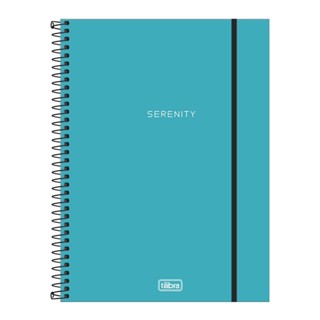 Caderno capa plástica universitário 10x1 160 folhas Neon Azul Tilibra