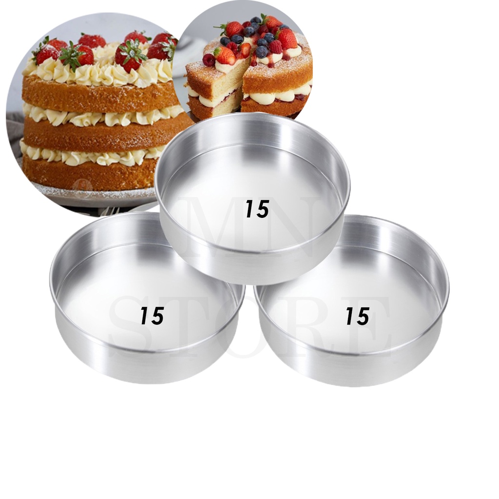 Kit 3 Forma Redonda 15 x 5 Fundo Fixo Alumínio em Oferta na Shopee