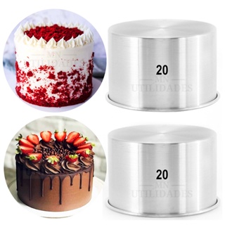 Kit 2 Forma Assadeira Bolo Redonda 20x10 Fundo Fixo Alumínio em Oferta na Shopee
