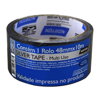Fita Silver Tape 48mmx10m Interna/Externa Preto Norton em Oferta na Shopee