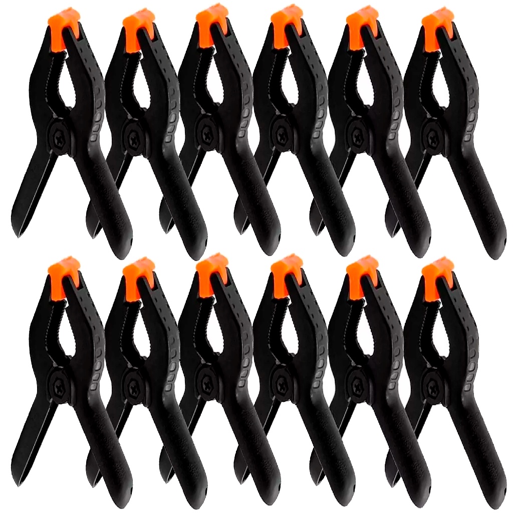 Kit Com 12 Grampos Pregador Multiuso Plastico Sargento Marce - Home & Living