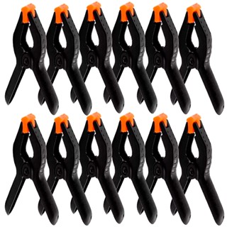 Kit Com 12 Grampos Pregador Multiuso Plastico Sargento Marce