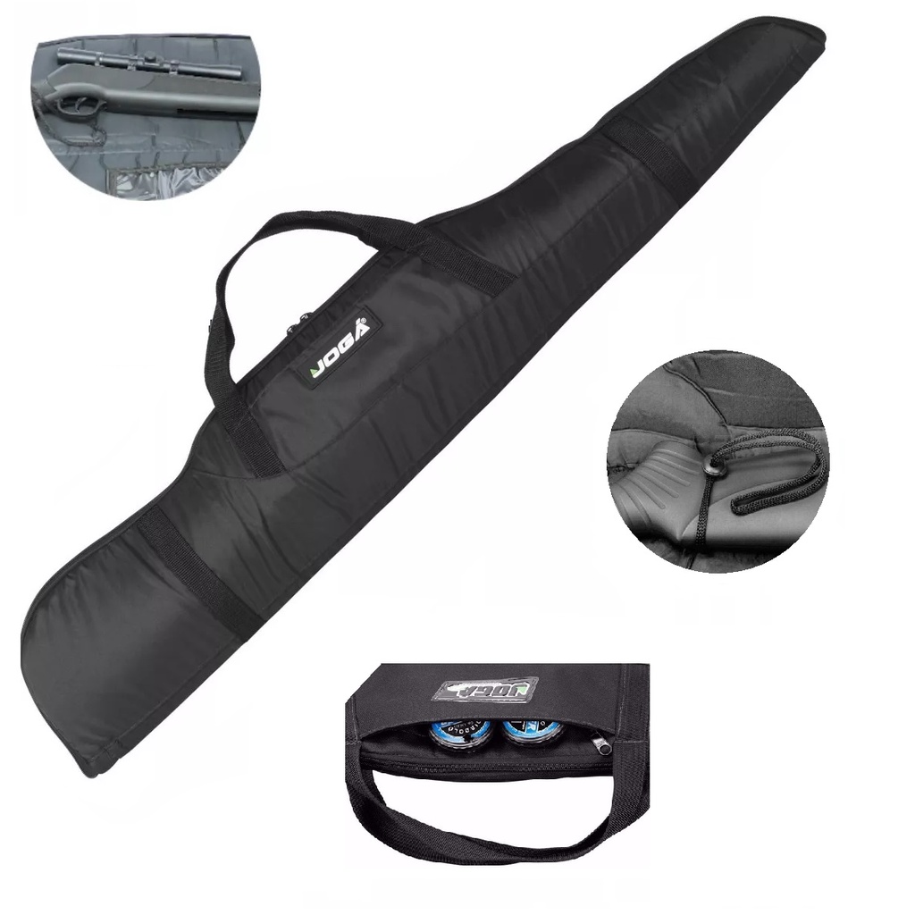 Capa Carabina Espingarda Nitro X / Six Jogá 1,30 Mts Preta