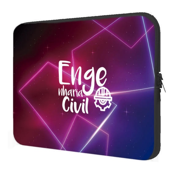 Capa Case Notebook 15.6 Personalizado Engenharia Civil