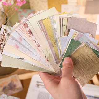 Journamm 60pcs/pack Aesthetics Materials Paper Papel De Carta Criativo Fundo Floral Para Jornal De Decoração em Oferta na Shopee