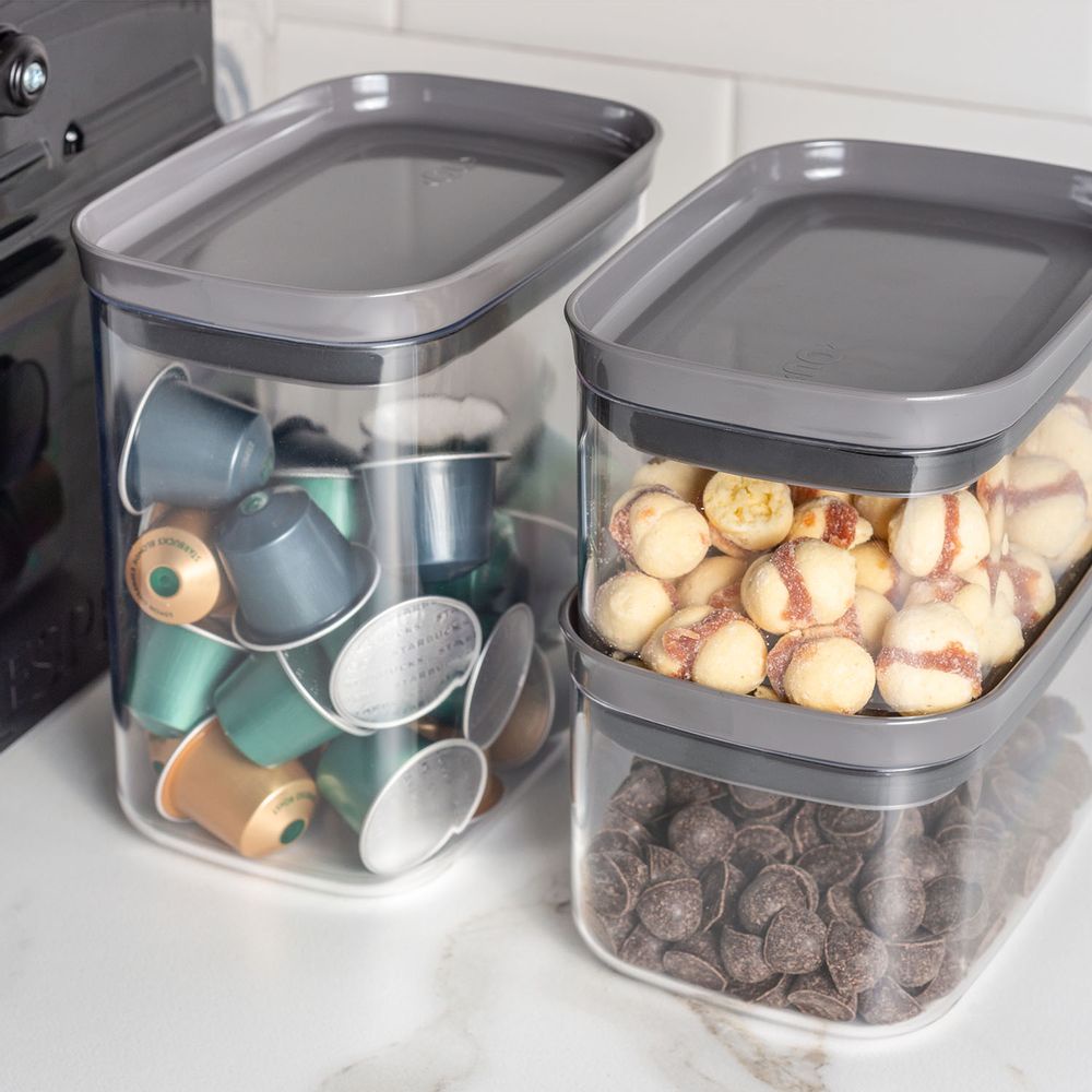 POTE HERMÉTICO OB600 1,5 L - OU BLOCK Para Mantimentos e temperos