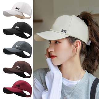 Boné De Beisebol De Rabo De Cavalo Alto Para Mulheres/Esportivo Ajustável De Verão/Touca Esportiva Simples De Cor Sólida Casual/Chapéus De Viseira De Moda O Exterior