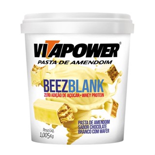 Pasta Amendoim Vitapower Beez Blank C Whey Protein Pote 1kg