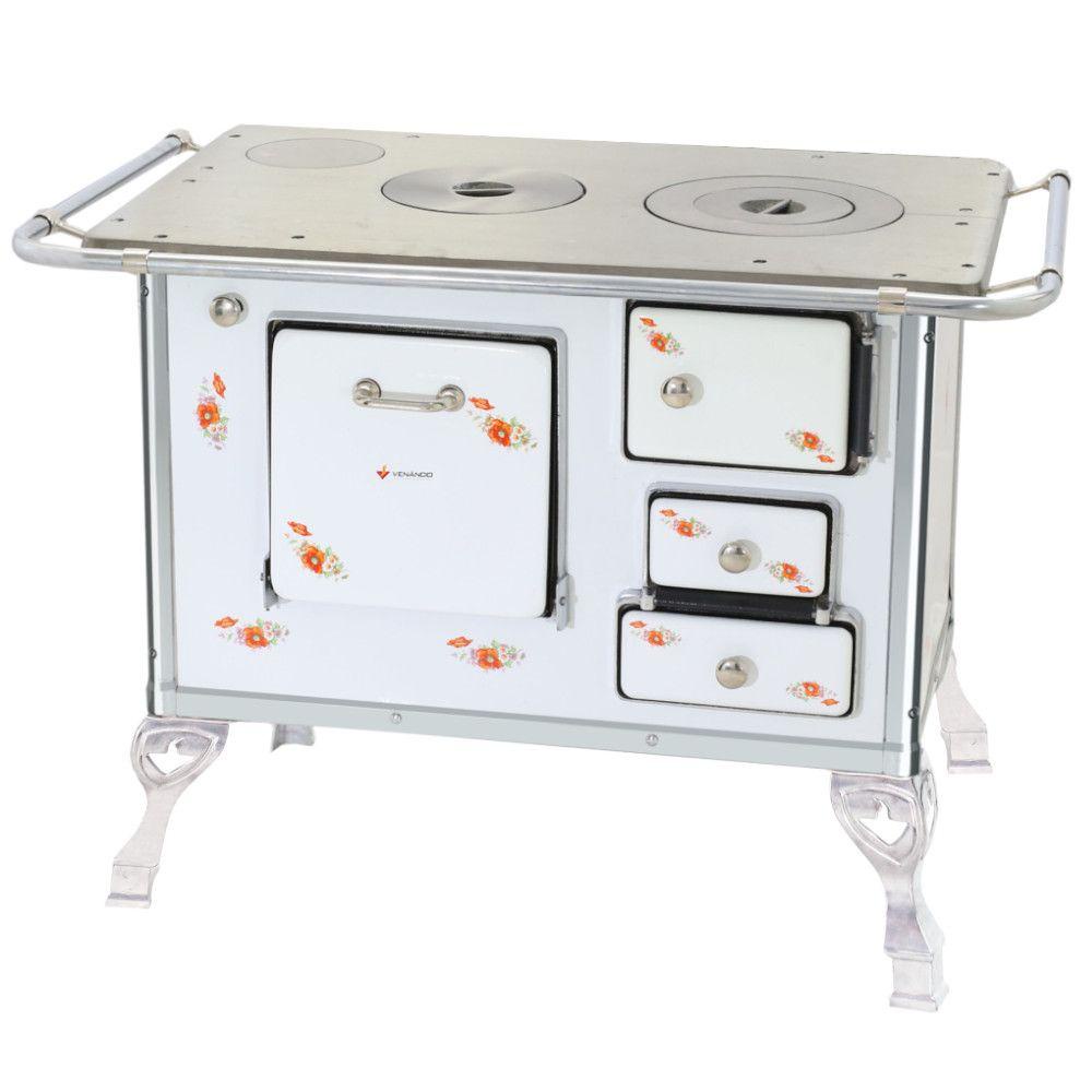 Fogão a Lenha Venâncio Número 1 Saída Esquerda Floral Sem Tampa em Oferta na Shopee