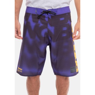 Boardshort Onbongo Trek Sublimado Roxo com Amarelo