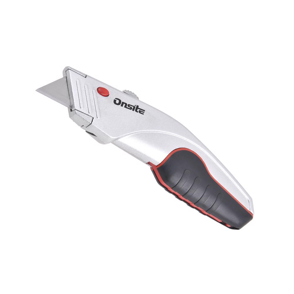 Estilete de Segurança Retrátil 165mm com 5 Lâminas Onsite em Oferta na Shopee