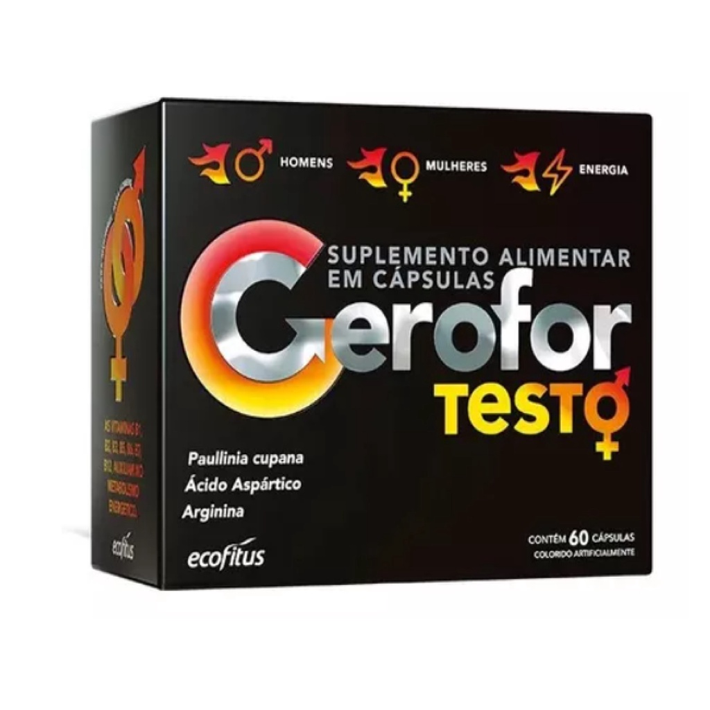 Vitamina Homem & Mulher Gerofor Testo Com 60Caps - Ecofitus